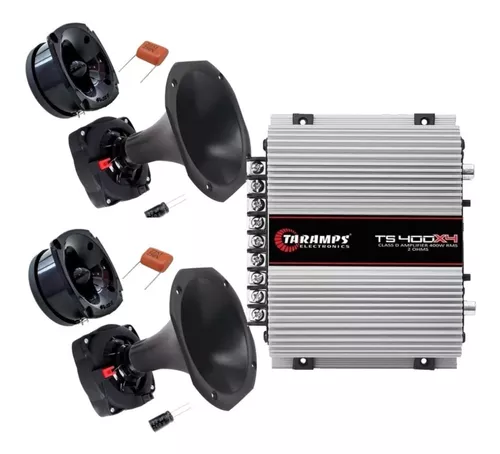 Kit Alto-falante Duas Vias 62V2A + Módulo de Potência TS400D 4-OHMS(4CN) -  Taramps - Auto Equip