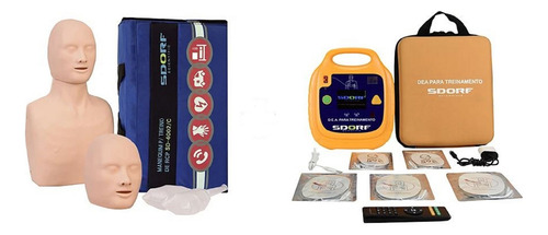 Torso Humano De Rcp Com Desfibrilador (dea) De Treinamento