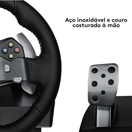 Volante Gamer G920 Driving Force Para Xbox E Pc Logitech Cor Preto