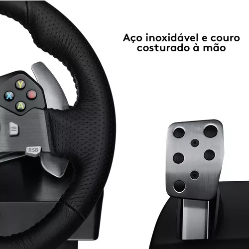 Volante + Pedais LOGITECH G920 (Xbox One - Preto)