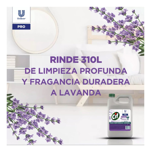 Pack Limpiador Piso Cif 5l- Balde 14l-mopa C/mango Virutex