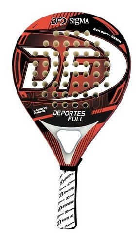 Paleta De Padel Modelo Df Sigma Eva Soft + Carbono + Envio!!