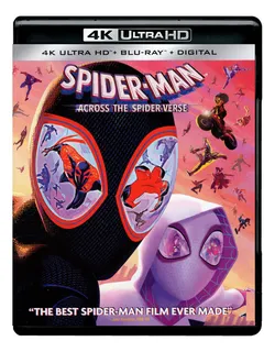 Spiderman Across Spider-verse Pelicula 4k Ultra Hd + Blu-ray