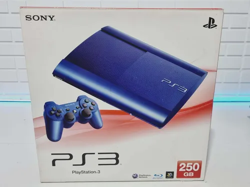 J96- Console Ps3 Playstation 3 Super Slim Azurite Japonês
