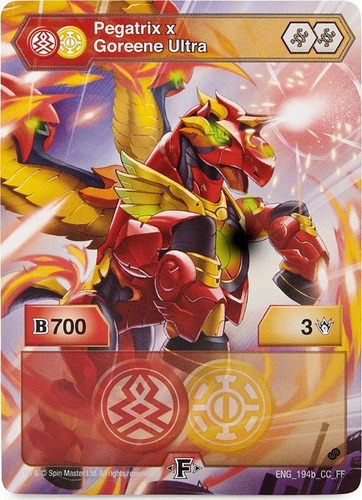 Bakugan Pack X3 Fused Pegatrix X Goreene Ultra Arm Alliance