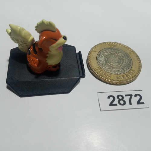 *** 2872. Pokemon Growlithe Mini ** Bandai Pokechay