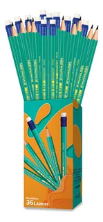 Lápices De Grafito Bic Evolution Hb #2 Hecho De Resina 36 Pz