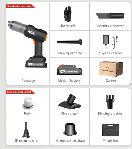 Handheld Vacuum Cleaner Azhzolsk For Car & Home 35500pa