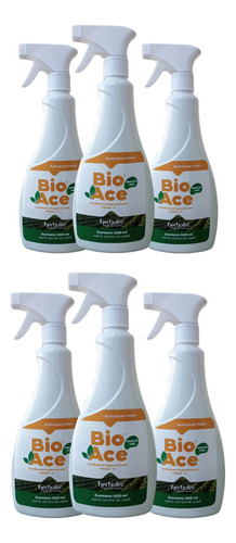 Kit Com 6 Bio Ace Fertilizante Organomineral Pronto Uso 7oz