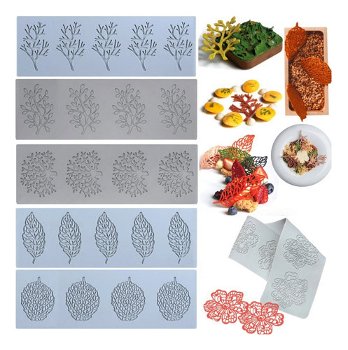 L Molde De Silicona Para Decoración De Tartas, 6 Piezas