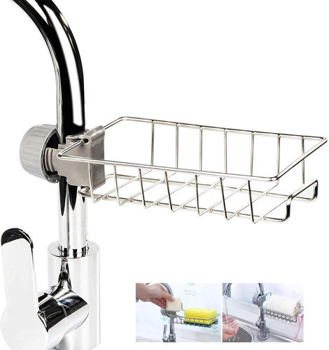 Soporte De Esponja Para Llave De Cocina Organizador De Baño