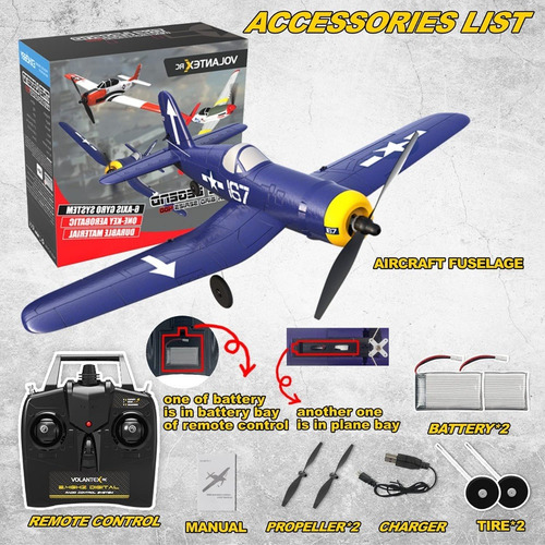 Imagen 7 de 7 de Avion A Escala De Radio Control 4 Canales Para Acrobacias