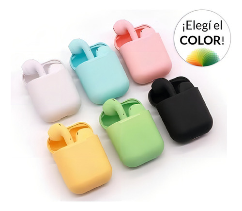 Fones de ouvido sem fio I14 Tws Bluetooth 5.0 Simil Airpod, cor azul