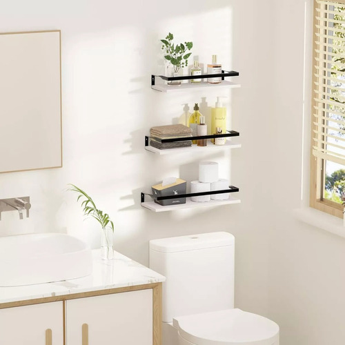 3 Repisas Flotantes Madera Minimalista Muebles Hogar Decorar
