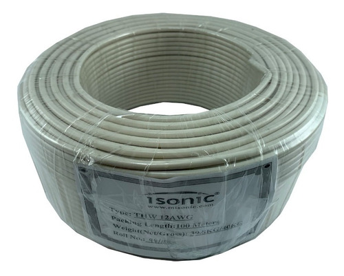 Rollo Cable Thw 8awg Negro Isonic