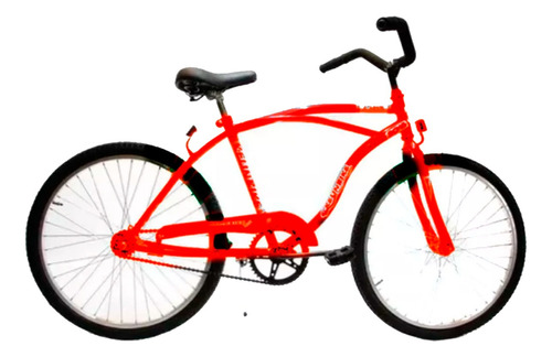Bicicleta Playera Rod 24 Kelinbike Contrapedal Roja
