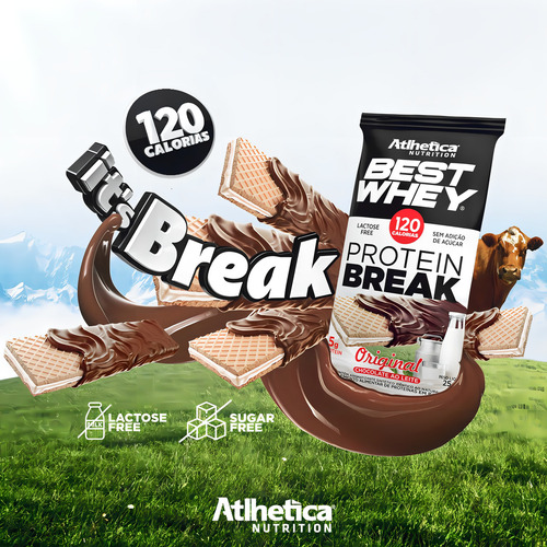 Best Whey Protein Break Original Cobertura Chocolate Ao Leit Sabor Original Cobertura Chocolate Ao Leite Original