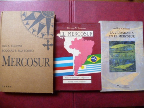 Lote De 3 Libros Sobre El Mercosur