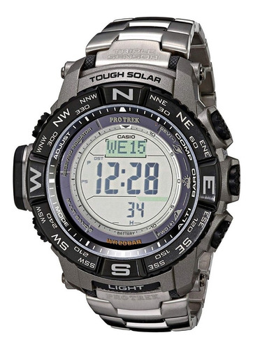 Relogio Casio Prw-3500t-7cr Pro Trek Tough Solar Titanium