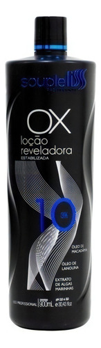  Ox Soupleliss Loção Reveladora Cremosa Profissional 900ml Tom 10 Volumes