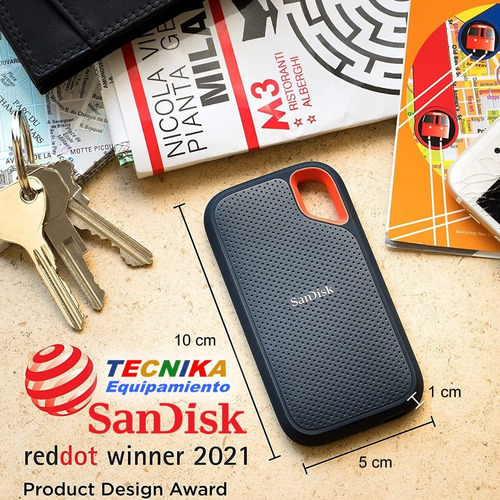 Imagen 3 de 7 de Disco Sólido Externo Sandisk Extreme Sdssde61-2t00-g25 2tb