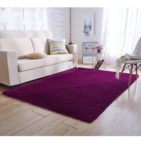 Alfombras Peluditas Livianas 300x200  Morado