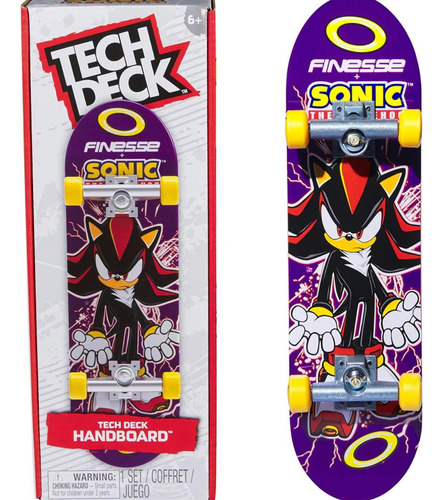 Patineta Skate Tech Deck Handboard Sonic 13907 27 Cm