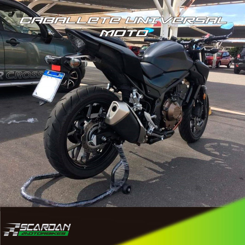 Caballete Moto Trasero Universal - Varios Colores - Negro