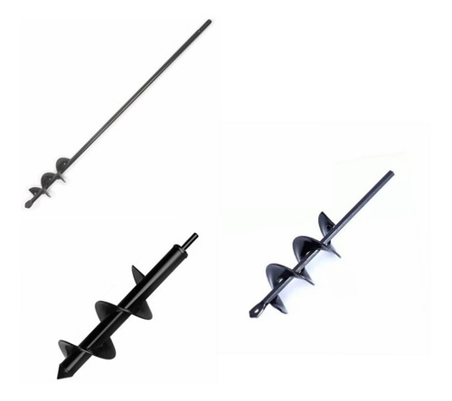 Pack 3 Pcs Brocas Ahoyador Plantar Jardín Para Taladro Común