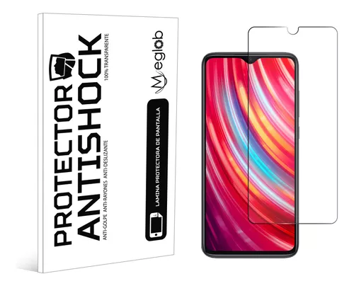 Mica más Funda Redmi Note 8 Pro Transparente Anti Golpes