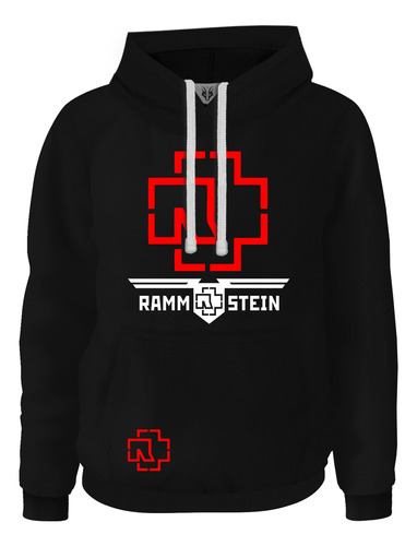 Hoodie Buzo Buso  Rock Metal Industrial Red Rammstein