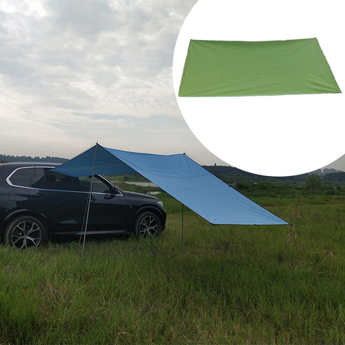 _ Tenda Lateral De Carro Portátil Verde Do 300x200cm.