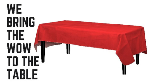 Mantel De Vinilo Rojo - 54pulgx70puLG - Rectangular -