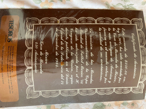 Imagen 3 de 3 de Tesoros Del Mundial México 86, 250 Pesos Oro Puro Ley 0.900.