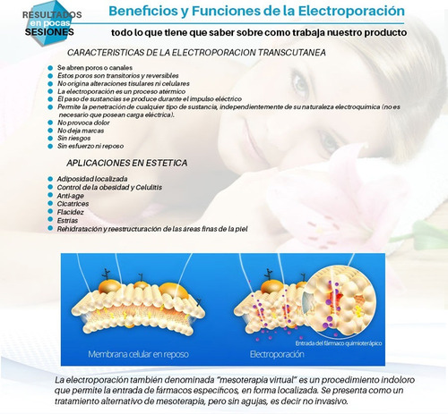 Imagen 7 de 9 de Radiofrecuencia + Electroporador Corporal Facial El Mejor$.