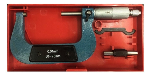Micrometro Externo Analógico 50 - 75mm Profissional Corneta