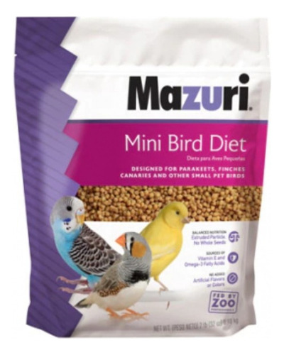 Alimentos Aves  Mazuri Mini Bird Diet 0.90 Kg 