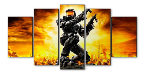 Cuadro Decorativo Moderno Gamers Halo Jd-0799 Xl