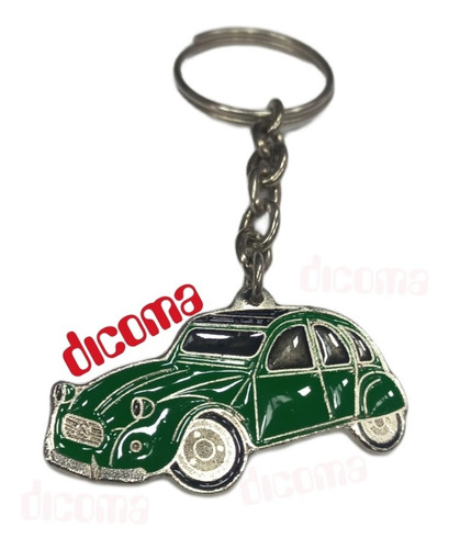 Llavero Citroen 3cv Verde Metal Excelentes