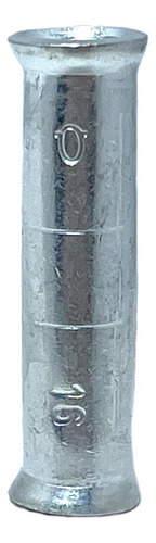 Terminal Luva De Emenda Compressão 16mm S Isolação 10 Pçs Cor Prateado