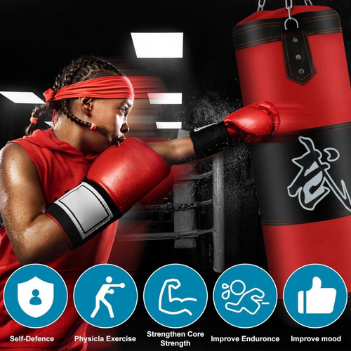 Guantes De Boxeo + Juego De Ejercicios Con Sacos De Arena