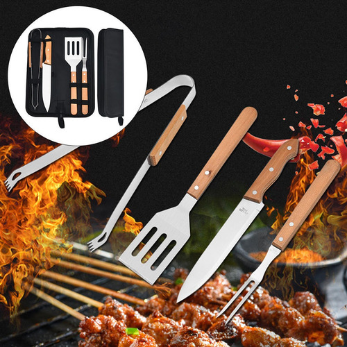 Herramientas Para Barbacoa Herramientas Para Asar 4 Piezas