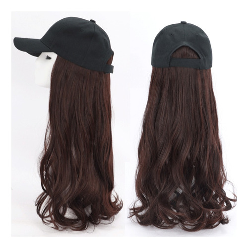 Pelo Sintético De Pelo Gorra De Béisbol Pelo Largo Rizado