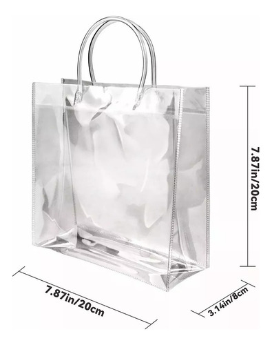 De 20 Bolsa Regalo Con Asa Transparentes Boda Bautizo