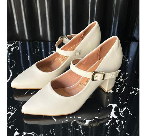 Zapatos Stilettos Vizzano Mujer Vestir Taco Ancho Cuadrado