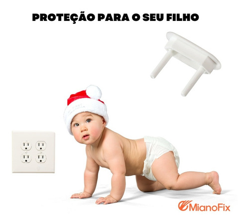20 Protetor Tomada Bebe Segurança Contra Choque