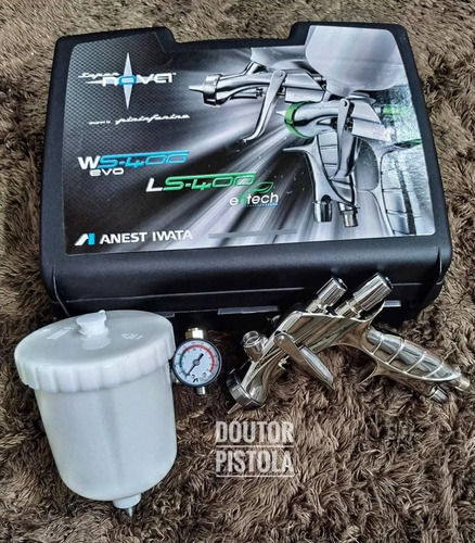 Pistola Anest Iwata Pininfarina Ws-400 Evo Clear 1.3mm Cor Prateado 0