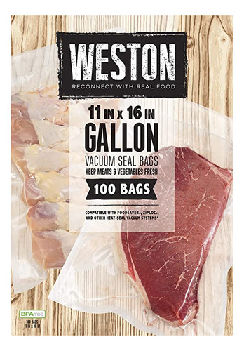 Weston Vacuum Sealer Bags, 2 Ply 3mm Thick, For Nutrifresh,.