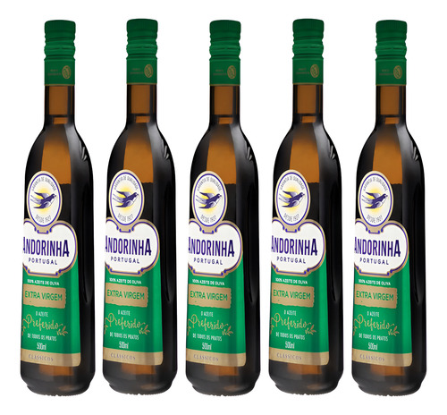 Kit 5 Azeite Extra Virgem Andorinha Clássicos Frete Gratis