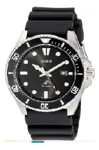 Reloj Casio Negro Analog Anti Reverse Bisel Buceo 200m